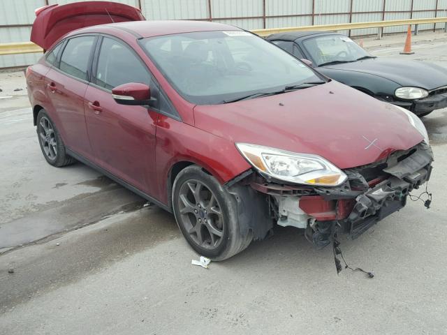 1FADP3F25EL212038 - 2014 FORD FOCUS SE MAROON photo 1