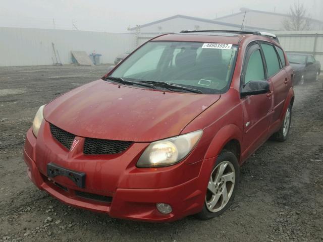 5Y2SM64884Z409400 - 2004 PONTIAC VIBE MAROON photo 2