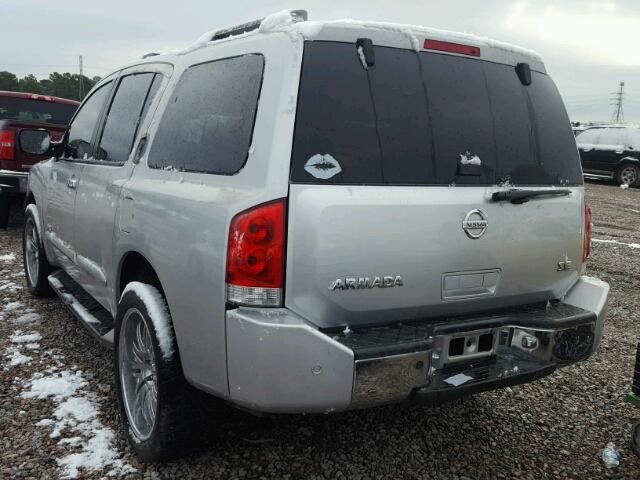 5N1AA08B65N711764 - 2005 NISSAN ARMADA SE SILVER photo 3