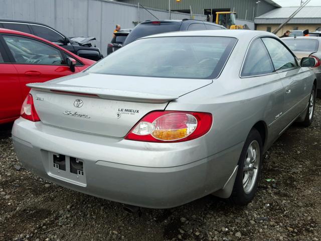 2T1CF28P03C606594 - 2003 TOYOTA CAMRY SOLA SILVER photo 4