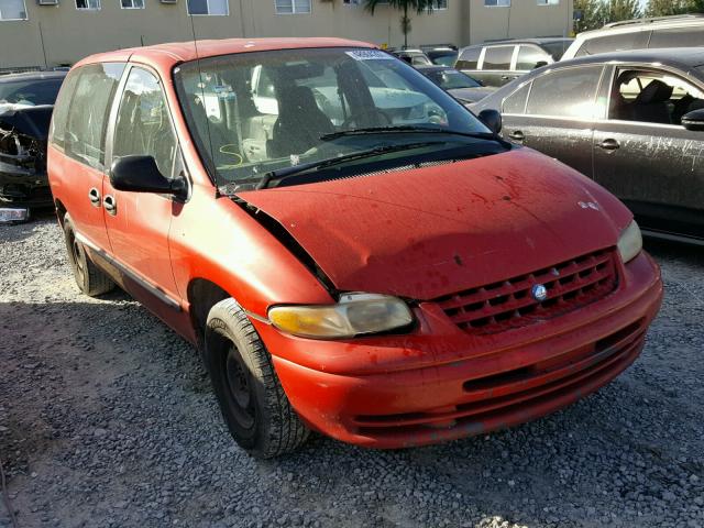 2P4FP25B3XR298549 - 1999 PLYMOUTH VOYAGER RED photo 1