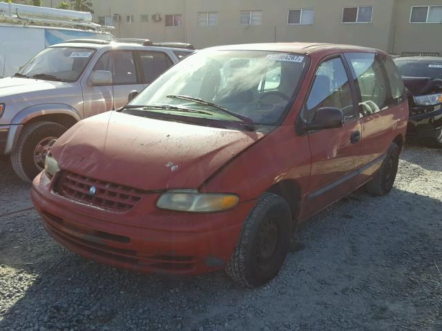 2P4FP25B3XR298549 - 1999 PLYMOUTH VOYAGER RED photo 2