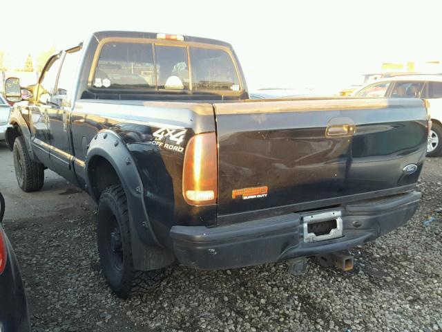 3FTNW21L11MA75507 - 2001 FORD F250 SUPER BLACK photo 3