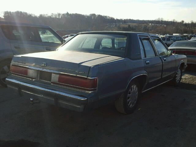 2MEBM74F3JX632352 - 1988 MERCURY GRAND MARQ BLUE photo 4