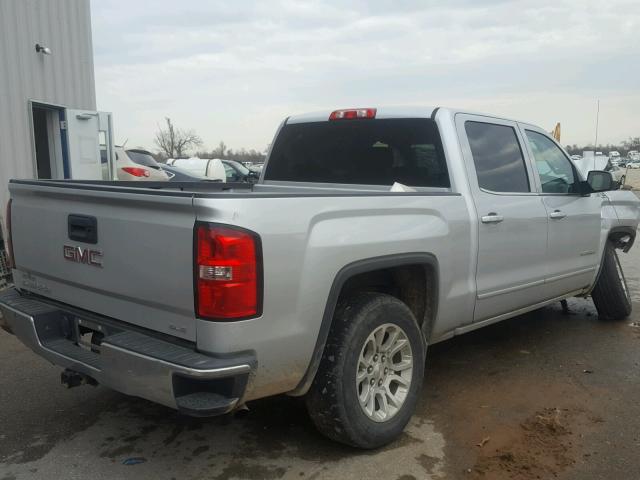 3GTU2UEC6FG249316 - 2015 GMC SIERRA K15 SILVER photo 4