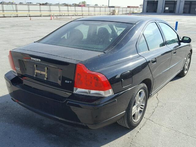 YV1RS592362502866 - 2006 VOLVO S60 2.5T BLACK photo 4