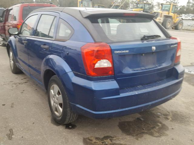 1B3HB28A19D169263 - 2009 DODGE CALIBER SE BLUE photo 3