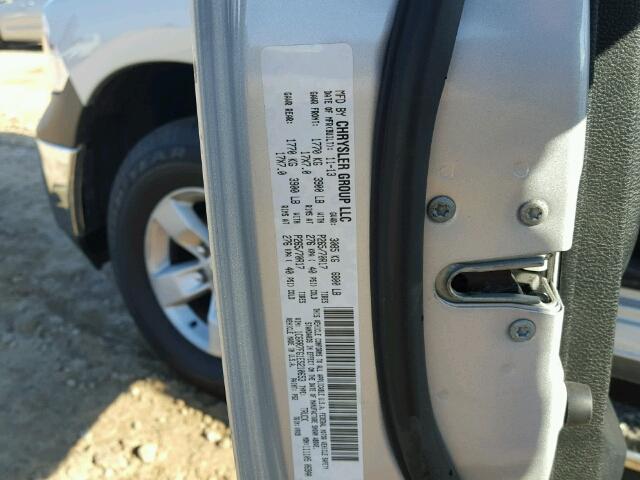 1C6RR7FG1ES210653 - 2014 RAM 1500 ST SILVER photo 10