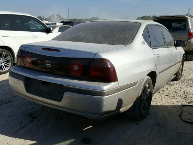 2G1WF52E729170999 - 2002 CHEVROLET IMPALA SILVER photo 4