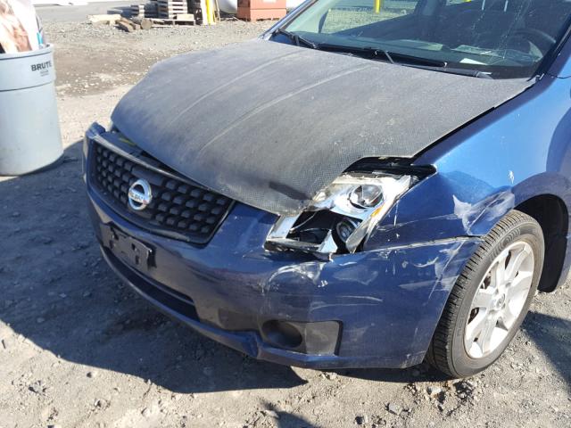 3N1AB61E97L662400 - 2007 NISSAN SENTRA 2.0 BLUE photo 9