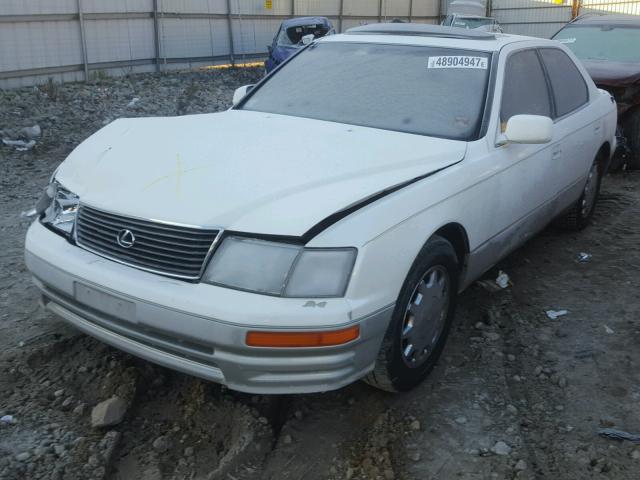 JT8UF22E6S0010165 - 1995 LEXUS LS 400 WHITE photo 2