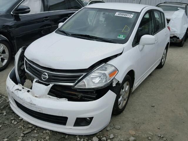 3N1BC1CP1AL438225 - 2010 NISSAN VERSA S WHITE photo 2