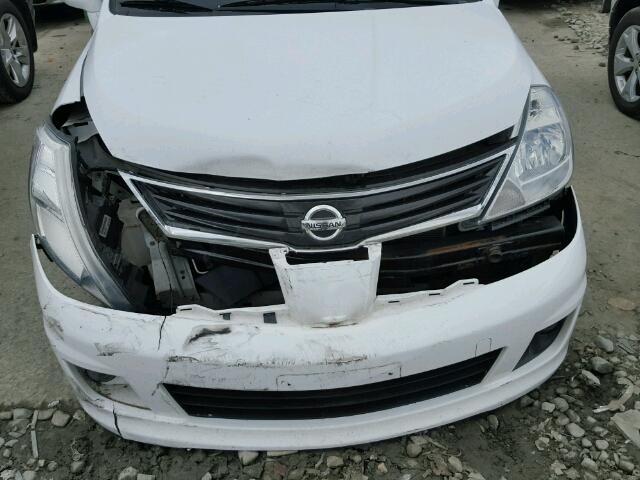 3N1BC1CP1AL438225 - 2010 NISSAN VERSA S WHITE photo 9