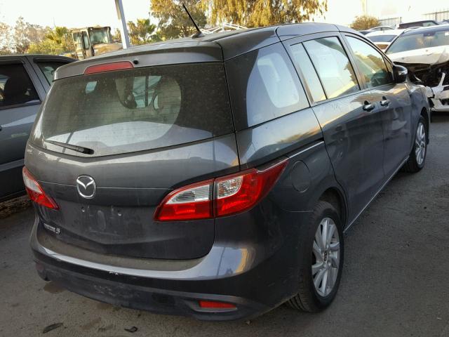 JM1CW2BLXE0165981 - 2014 MAZDA 5 SPORT GRAY photo 4