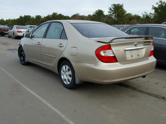 JTDBE32K740248388 - 2004 TOYOTA CAMRY LE 金色 照片 3