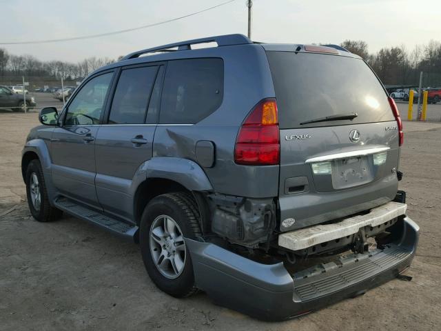 JTJBT20X730014519 - 2003 LEXUS GX 470 GRAY photo 3