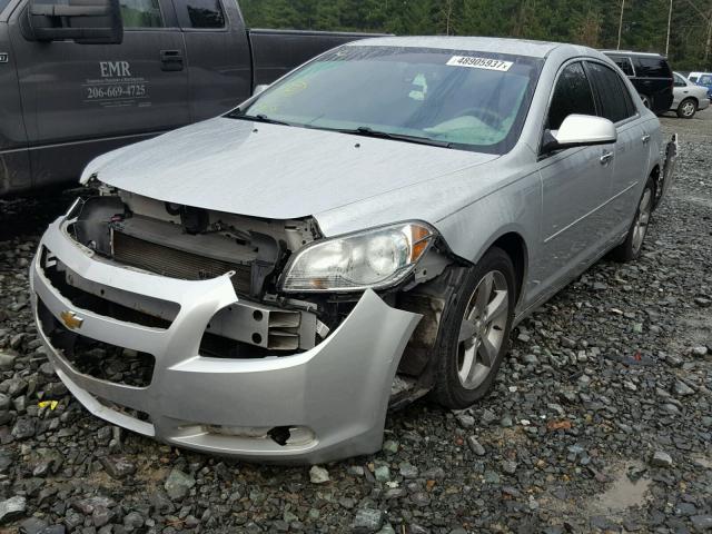 1G1ZC5EU0CF133634 - 2012 CHEVROLET MALIBU 1LT SILVER photo 2