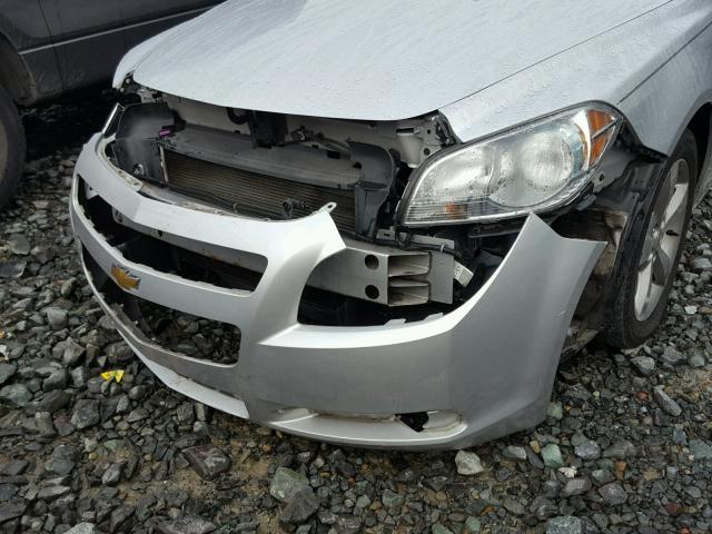 1G1ZC5EU0CF133634 - 2012 CHEVROLET MALIBU 1LT ვერცხლისფერი ფოტო 9