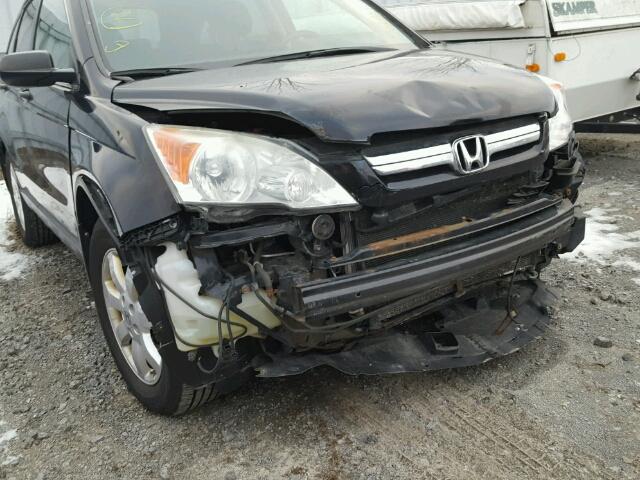 5J6RE48558L806520 - 2008 HONDA CR-V EX BLACK photo 9