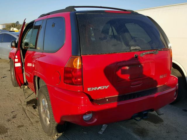 1GKDT13S622338123 - 2002 GMC ENVOY RED photo 3