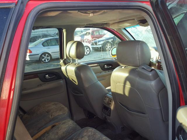 1GKDT13S622338123 - 2002 GMC ENVOY RED photo 6