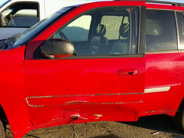 1GKDT13S622338123 - 2002 GMC ENVOY RED photo 9