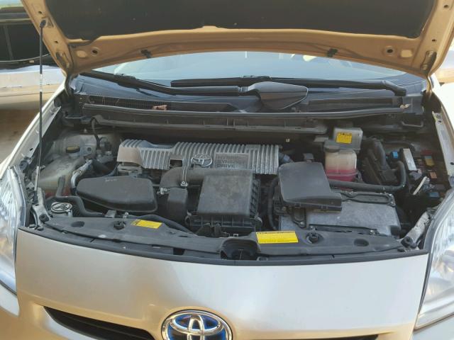 JTDKN3DU6A1000685 - 2010 TOYOTA PRIUS GOLD photo 7