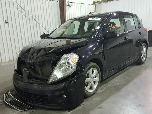 3N1BC1CP3CK296727 - 2012 NISSAN VERSA S BLACK photo 2