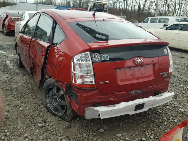 JTDKB20UX73292976 - 2007 TOYOTA PRIUS RED photo 3