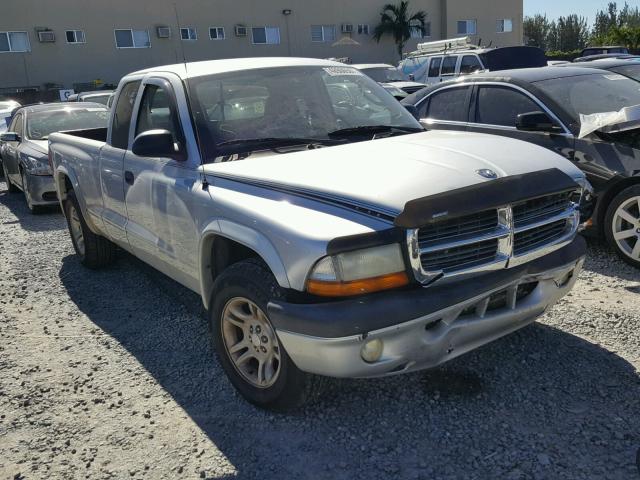 1D7GL32N44S748184 - 2004 DODGE DAKOTA SPO SILVER photo 1