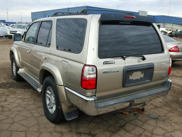 JT3GN86R310211445 - 2001 TOYOTA 4RUNNER SR GOLD photo 3