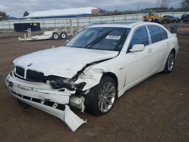 WBAGN63473DR14337 - 2003 BMW 745 LI Beyaz fotoğraf 2