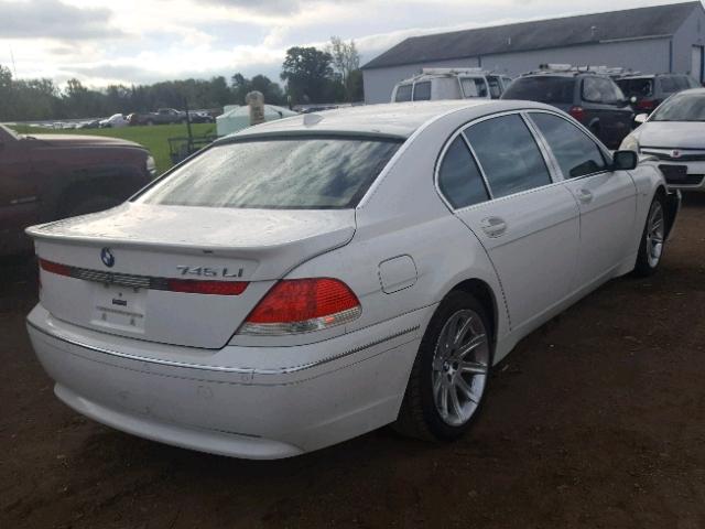 WBAGN63473DR14337 - 2003 BMW 745 LI WHITE photo 4