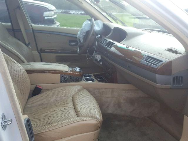 WBAGN63473DR14337 - 2003 BMW 745 LI Beyaz fotoğraf 5