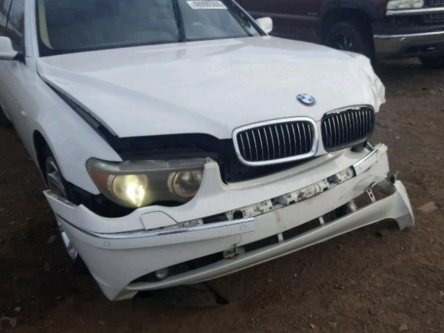 WBAGN63473DR14337 - 2003 BMW 745 LI Beyaz fotoğraf 9