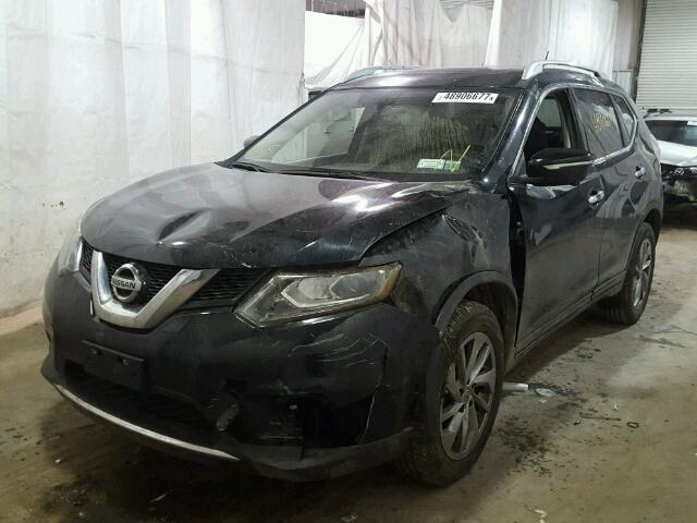 5N1AT2MV8FC856744 - 2015 NISSAN ROGUE S BLACK photo 2