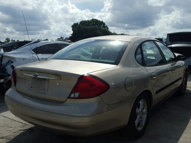 1FAFP52U2YA265940 - 2000 FORD TAURUS LX GOLD photo 4