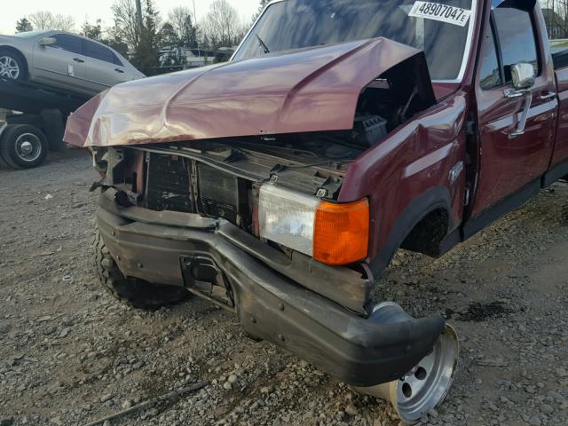 1FTHF36G4KNB30229 - 1989 FORD F350 BURGUNDY photo 9