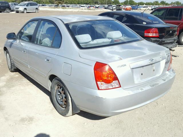 KMHDN46D25U020069 - 2005 HYUNDAI ELANTRA GL SILVER photo 3