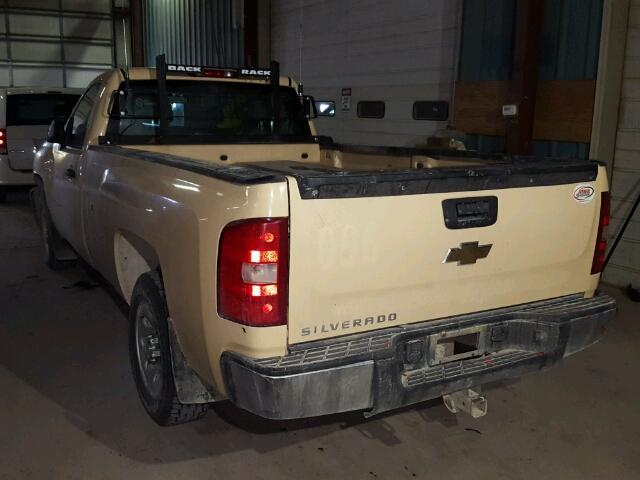 1GCEC14C97Z603400 - 2007 CHEVROLET SILVERADO TAN photo 3