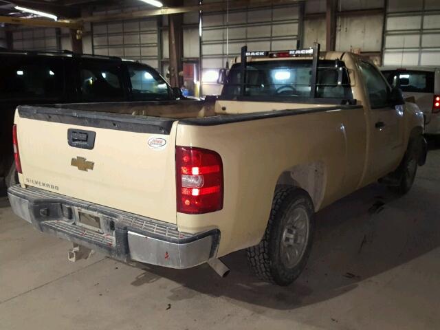 1GCEC14C97Z603400 - 2007 CHEVROLET SILVERADO TAN photo 4