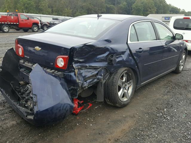 1G1ZH57B284195164 - 2008 CHEVROLET MALIBU 1LT BLUE photo 4