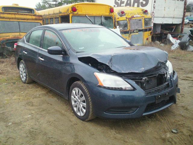 3N1AB7AP4DL746269 - 2013 NISSAN SENTRA S BLUE photo 1