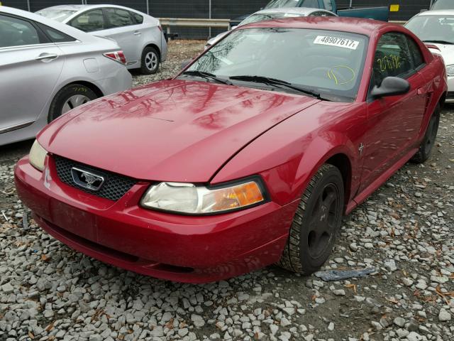 1FAFP40463F313402 - 2003 FORD MUSTANG RED photo 2