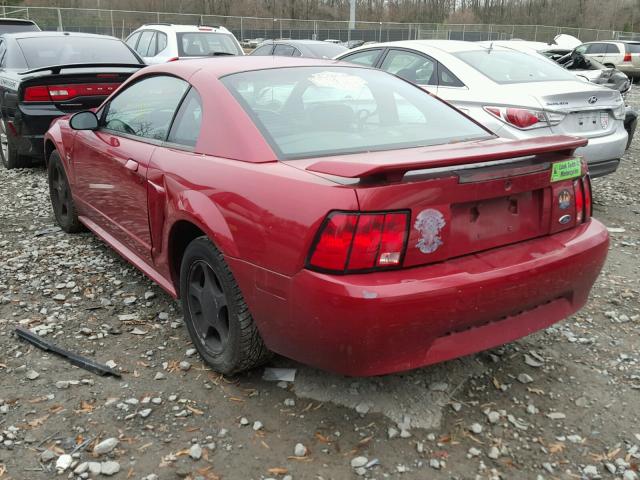 1FAFP40463F313402 - 2003 FORD MUSTANG RED photo 3