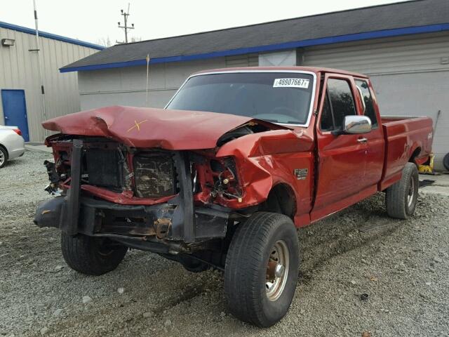 1FTHX26F7TEB46330 - 1996 FORD F250 RED photo 2