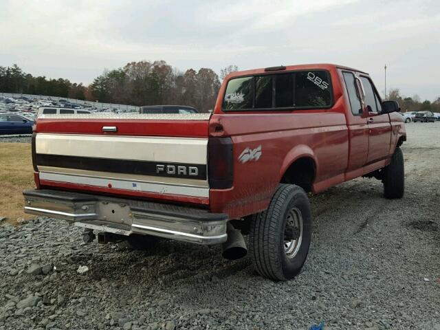 1FTHX26F7TEB46330 - 1996 FORD F250 RED photo 4