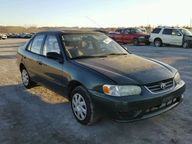 1NXBR12E41Z540633 - 2001 TOYOTA COROLLA CE GREEN photo 1