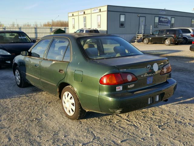 1NXBR12E41Z540633 - 2001 TOYOTA COROLLA CE GREEN photo 3