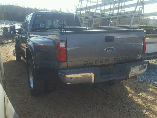 1FTXW43R89EA68299 - 2009 FORD F450 SUPER GRAY photo 3